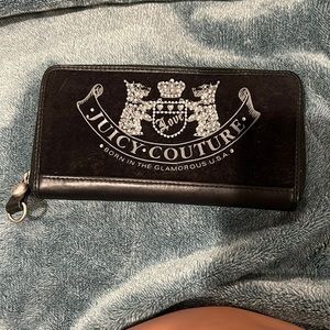 Juicy Couture Black Velvet Wallet